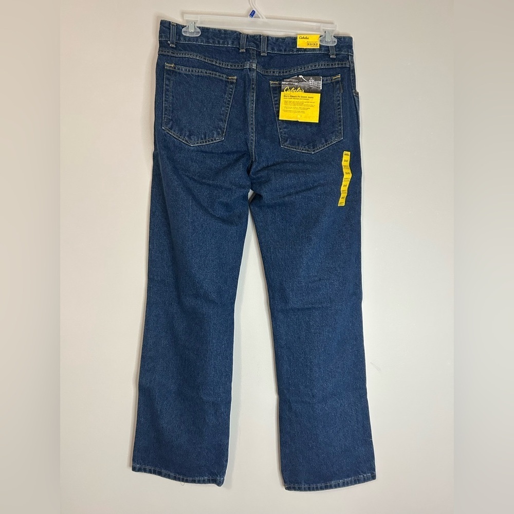 NWT Cabela’s Men's Classic Fit Blue Jeans, Size 32x32 - Picture 4 of 7